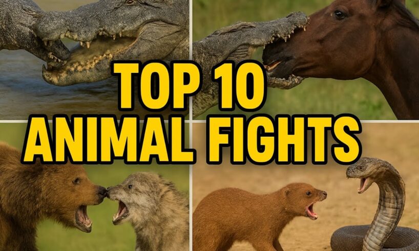 Top 10 most deadliest animal fights ever!