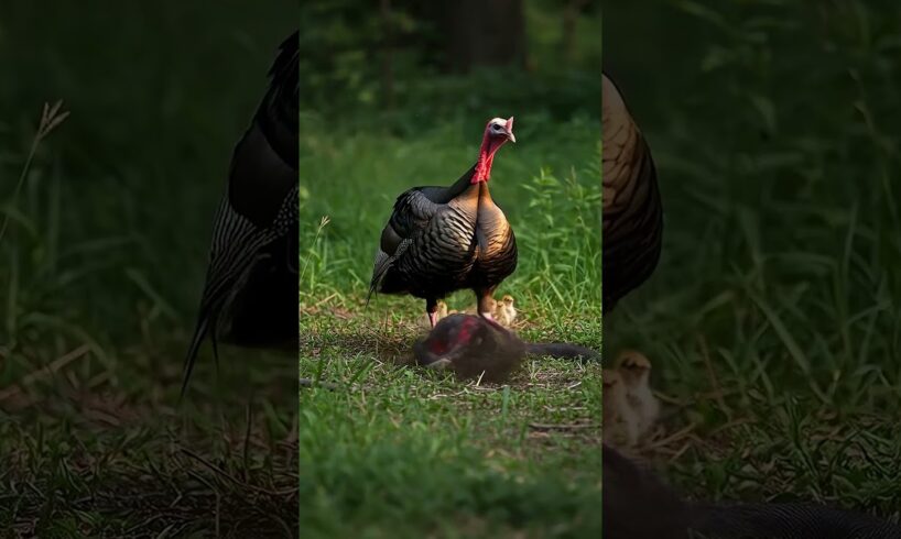 Turkey Fights Snake #shorts #turkey #snake #wildlife #animal #fight #survival