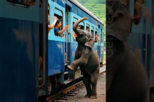 Why did this baby elephant stop a train? 🤯