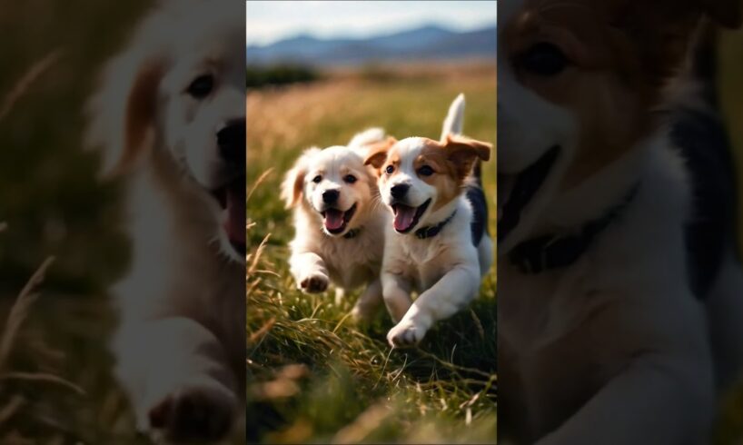cute puppies playing and running #dog #puppy #cutedog #dogs #pets #trending #dogvideos #pup #shorts