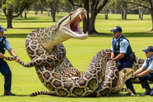 Animal Rescue: Brave rescue team saves a Cheetah from giant python.