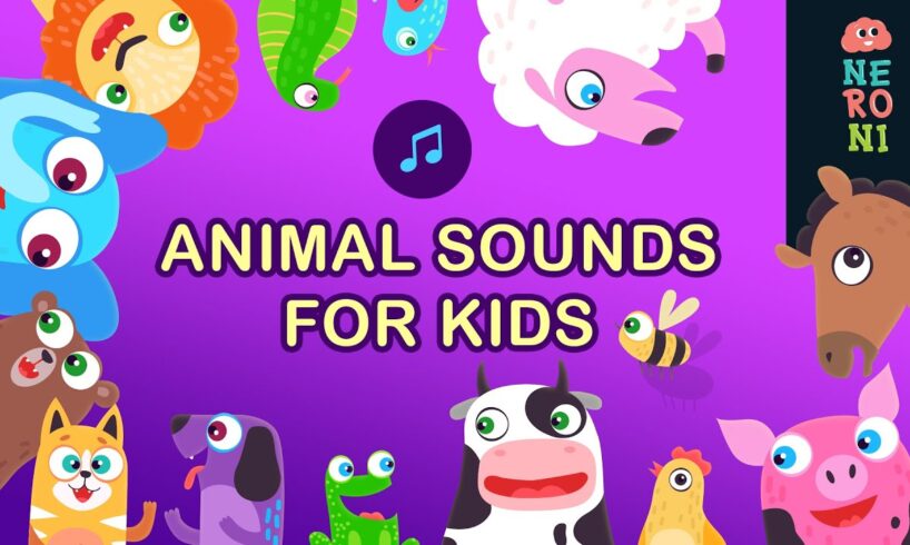 Animal Sounds With Beautiful Animations | Baby First Words | Neroni Kids