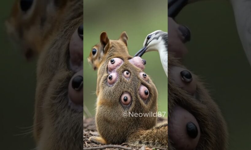 Birds pull larvae from squirrels' backs #animalrescue #wildliferescue #wildlife