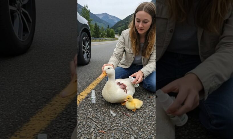 Brave Girl Rescues Injured Duck with Ducklings 🦆❤ | Touching Animal Rescue Story
