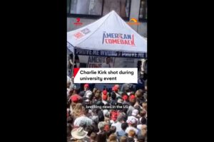Charlie Kirk shot during university event
