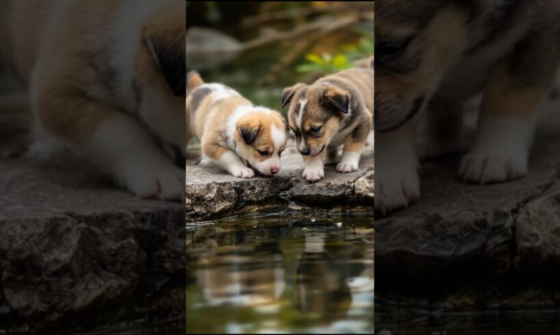 Cute Puppies Playing Video 🐶💕 #puppy #cute #funny #pets #dog #animals #shorts