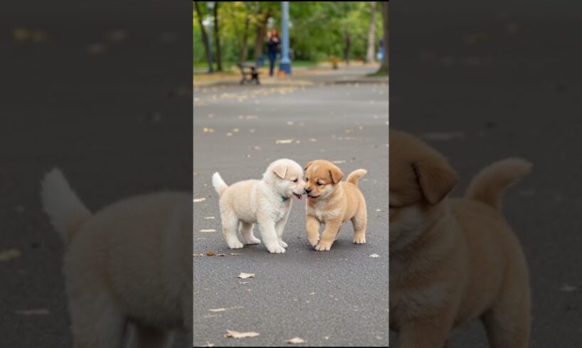Cute Puppies Walking Around 🐶💕 #puppy #cute #dog #pets #animals #shorts