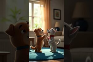 Cute puppies 😍 #cat #ytshorts #funny #shorts