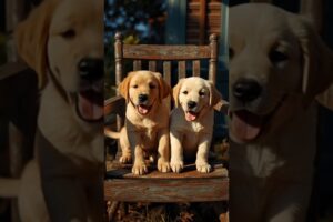 Cute puppies in the chair🐶🦮 #shorts #puppy #cute #trending