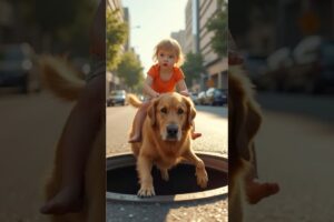 Dog Rescues Crying Baby from Manhole | Ultra-Realistic AI Cinematic Story