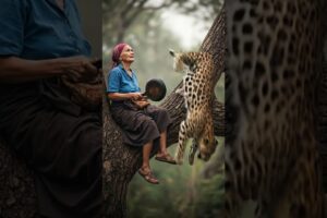 Grandma Fights Off a Leopard with a Frying Pan #animals #animalintelligence  #wildlife