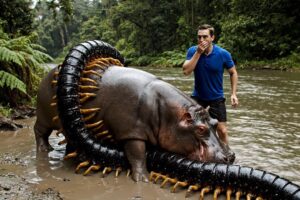 Incredible Animal Rescue: Saving a Mother Hippo and Her Calf