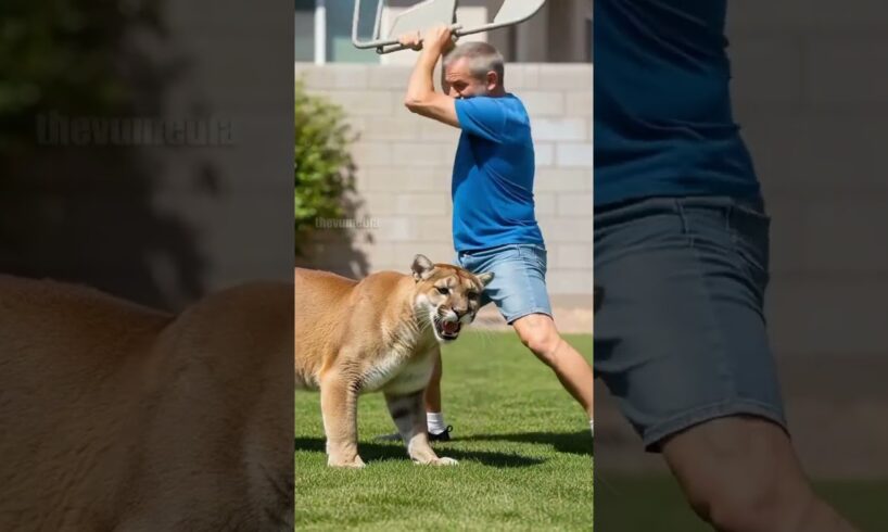 Man Fights Off Mountain Lion To Save His Dog! #rescue #animals #pets