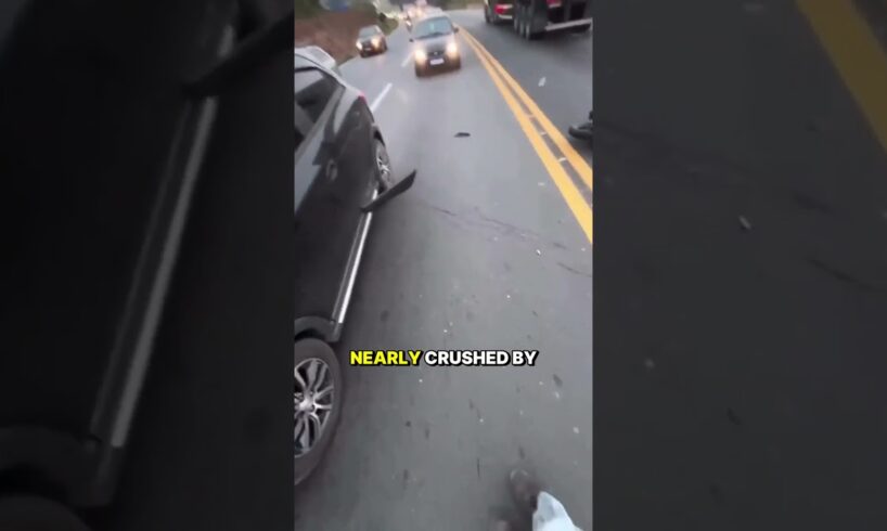 Near Death Motorcycle Accident | Near Death in Seconds | Caught On Camera #Shorts