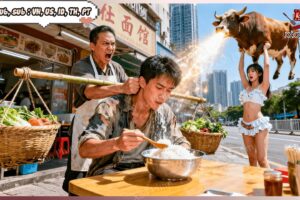 Thằng Ăn Mày Gánh Rau Vào Quán Cơm Chưa Kịp Ăn Đã Bị Chủ Quán Đuổi Đánh Ai Ngờ Là Chiến Thần Ẩn Danh
