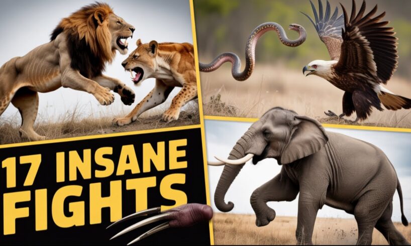 Top 17 INCREDIBLE Wild Animal Fights That Will Leave You Speechless