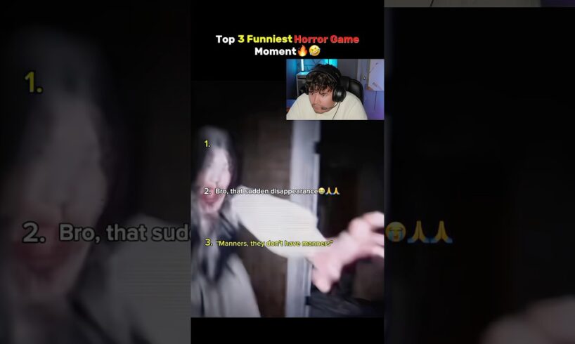 Top 3 Funniest Horror Game Monent (Bro that fr3ak made my soul left my bodyπ) #shorts #horrorgames