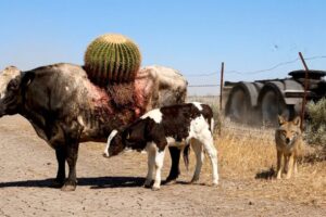 rescue animal: Kind Woman Rescues Bull with Painful Growth on Back