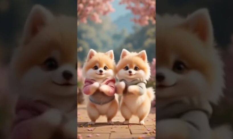 Cute Puppies Crazy Dance 💃 🤩| #funnyvideo #cutepuppy #dogshorts #funnyanimals #viraldance #cute #121