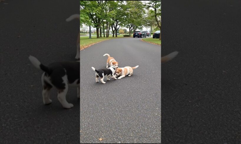 Cute Puppies Funny Playing Video #puppy #cute #cutedog #dog #funny #viral #shorts