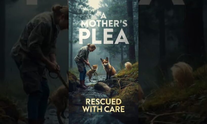 A Mother’s Plea | Heartwarming Fox Rescue in the Misty Pine Forest 🌿🦊 #shorts #trend #fox #ai