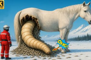 A White Horse That Was Stung By Millions Of Bees Has Been Rescued By A Brave Team