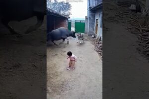 Best Buffalo Save Little Girl😯❤️