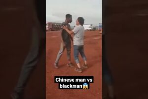 Chinese man vs black man fights at work place😱😱