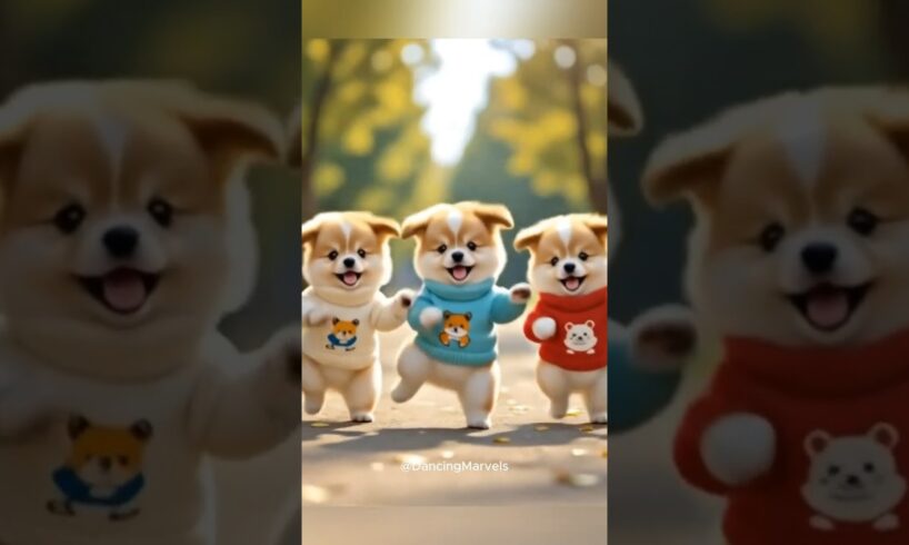 Cute Puppies Dancing Papadol #ytshorts #cute #funnydance #puppy #puppies #animals #cuteanimals