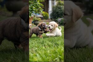 Cute Puppies Funny Playing Video #puppy #cute #cutedog #dog #funny #viral #shorts