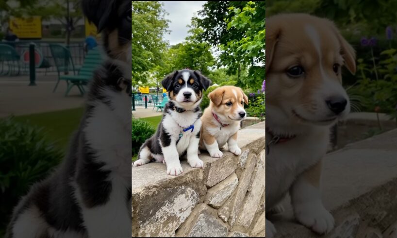 Cute Puppies Playing Around #puppy #cute #pets #funny #dog #viral #shorts