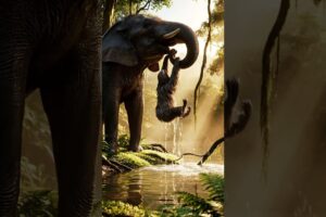 Elephant Rescues Baby Sloth | Gentle Animals Rescue Mission in the Rainforest