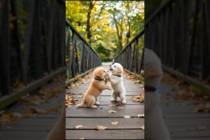 Fluffy Cute Puppies Funny Playing Video #puppy #cute #dog #pets #funny #viral #shorts