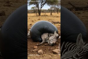 Giant Slug Rescued From Zebra – Incredible Animal Rescue Moment #wildlife #animalrescue #amazon