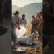 Goat’s life saved by a grandfather’s call a heart touching rescue video #shorts #viralshorts #goat