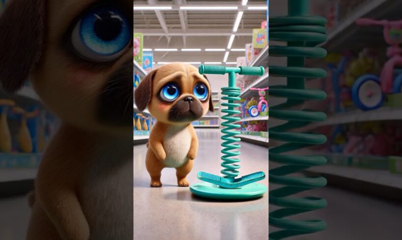 Heartwarming Cute Dog! From Shy to Making New Friends, The Magic of Pogo Stick Friendship! ❤️🐶