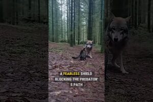 Hero Cat Fights Off Wild Wolf to Save Pet Rabbits #shorts #cat
