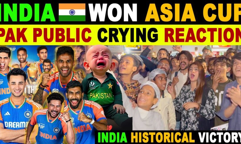 INDIA WON ASIA CUP 2025 | IND VS PAK FINAL | PAK PUBLIC CRYING 😭 🇮🇳VS🇵🇰