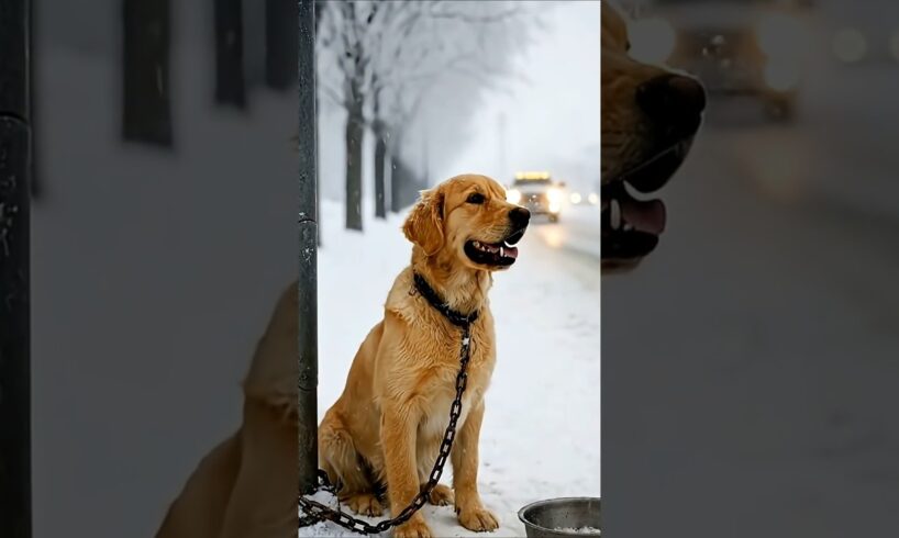 Kind-Hearted Man Rescues Golden Retriever #animalrescue #dog #goldenretriever