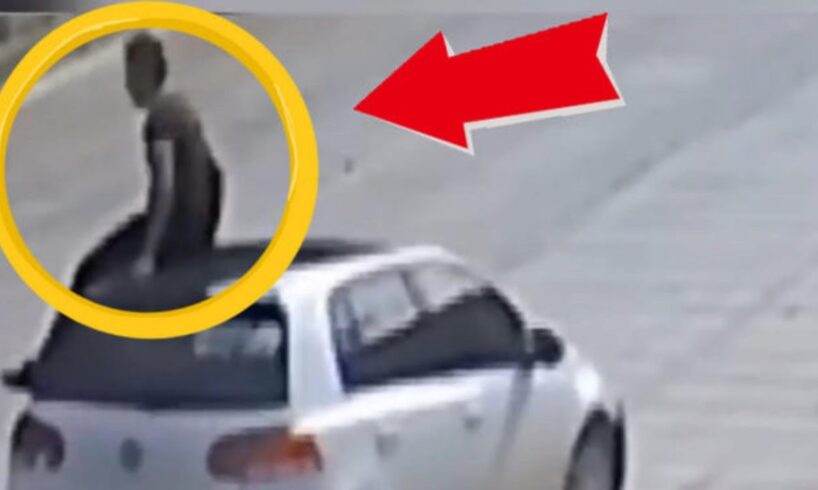 Near-death car crash scenes: Those humans favored by Lady Luck!