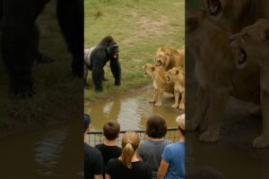 One Gorilla. Three Lions. You Won’t Believe What Happens.