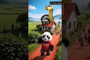 🐼💔 Poor Panda Rescues a Snake in Danger | Emotional Animal Rescue Story 🐍❤️ #shorts #animalrescue