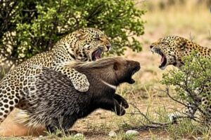 Predator's Nightmare: Porcupine Makes Leopard Regret Attack | animal fights