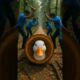 Rescue the duck and its offspring from the huge log 🦆 | Emotional Animal Rescue #shorts #animals