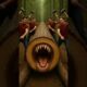 Rescued Black Dragon from giant log#shorts#animals#funny#aishorts