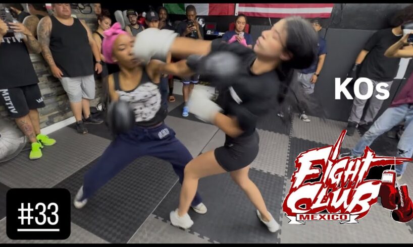 Rverside CA #33 FightClubMexico KOs,Women battles Educational purposes
