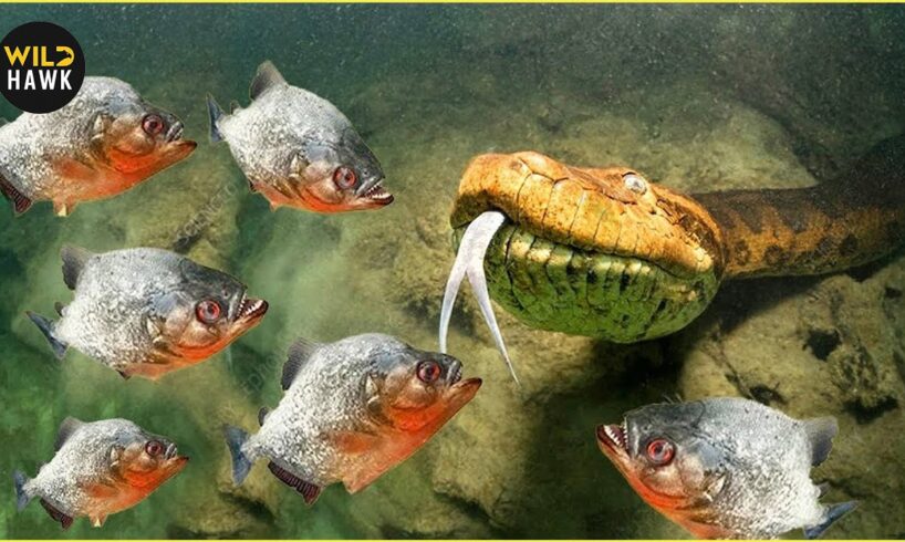 This Python Was Doomed! Deadliest Piranha Attacks Caught On Camera | Animal Fights