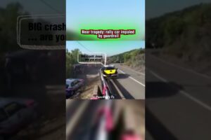 This guardrail design is a death trap for rally drivers #rallycrash #retroracing #rally