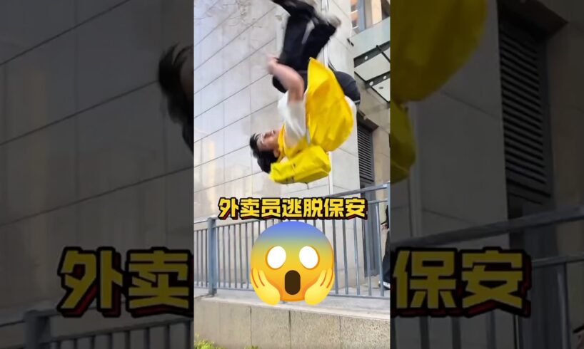 Unbelievable Parkour Save 😱 | He Cheated Death! #Parkour #UnbelievableSave #youtubeshorts  #respect