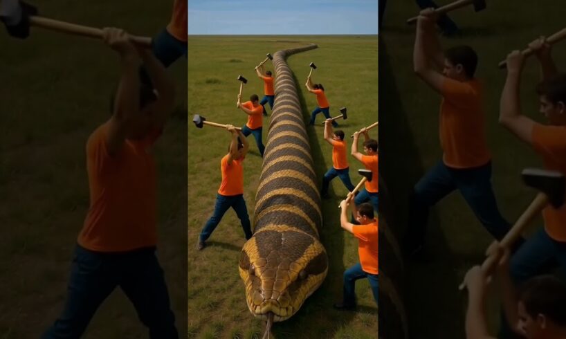 Unbelievable Rescued cow from giant log#animals#shorts#funny